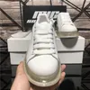 Topkwaliteit paren mode mannen dames ontwerpers schoenen heren lederen veter platform oversized sole sneakers witte zwarte casual trainer sneaker met doos