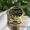 Мужчины Size Watch Super BP Factory 128238 Браслет из нержавеющей стали Green Diamond Diale 36 мм Cal.2813 Автоматическое движение Двойное Дата Дата Сапфировое стекло Подарочная коробка