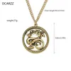 Mulan Colar Mushu Medallion Gold Silver Plated Dragon pendente Mulheres Princesa Cosplay Coloque Jóias de Jóias