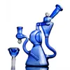 8.9inchs glass Water bongs Hookahs Beaker Base Bong Dab Rigs Recycler Smoke Water Pipes With 14mm bowl
