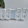 Orologio digitale a LED 3D Modalità notturna incandescente Luminosità Orologi da tavolo elettronici regolabili Display 12/24 ore Sveglia da parete