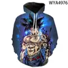 Cartoon Dragon Anime Fashion Man Kid Kid Hoodie DBz 3D Printing Casual Boy Girl Bluza Street Clothing Pullover Top Men0397364355