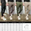 Mens Slim Fit Tracksuit Sport Gym Skinny Jogging Joggers Sweat Pants Byxor Male Casual Solid Pencil Clothing Men's283C