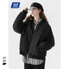 INFLATION High Street Vibe Style Bomber Jacket Uomo Vintage Basaball Down Jacket Uomo Winter Plain Bomber antivento 6021W21 Y1103