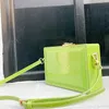 イブニングバッグチョコレートボックスデザインショルダーバッグ用女性用財布とハンドバッグファッションパーティークラッチ女性デザイナーパテントレザー2022