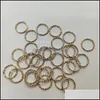 Band Rings Jewelry 50-100Pcs Sier placcato Round Jump Twisted Open Split Connector For Making Findings Forniture Fai da te 1194 Drop Delivery 2021 R