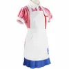 Anime Danganronpa Mikan Tsumiki Cosplay Costume Halloween Party Ultimate Nurse Costume Pink Cafe Maid Uniform Outfit For Women Y0903
