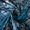 130cm Moda Bandana Mulheres Lenço Luxo Marca Paisley Hijab Twill Silk Shawl Scarfs para senhoras Foulard Square Scarves Envoltórios Q0828