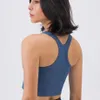 soutien-gorge de sport lu-95 yoga vêtements de sport femmes gilet avec coussin de poitrine débardeurs en cours d'exécution respectueux de la peau taille formateur fitness antichoc dame sous-vêtements