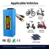 HAILONG 48V 10AH 10AH Bateria de lítio de bateria de e-bicicleta para 200W 500W 750W 1000W Ebike Motor 18650 Bilhas de Bicicleta de Consumidor Bilheiros Recarregáveis