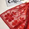 New Women Cut Flowers Hollow Lace Silk Scarf Spring Autumn Winter Shawls and Wraps Towel Femme Summer Beach Pashmina