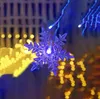 3.5mクリスマスライトLEDスノーフレークカーテンの不正な妖精のひもライト屋外ガーランドのホームパーティーガーデン新年の装飾