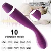 Nxy Sex Vibrators g Spot Finger Vibrator Toys for Women Usb Rechargeable Soft Av Rod Magic Wand Female Masturbation Erotic Products 1209