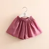 Summer 2 3 4 5 6 7 8 9 10 Years Baby Children Big Size Simple Cute Solid Candy Color Cotton Loose Shorts For Kids Girls 210529