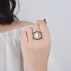 Bague exagérée en pierre de lune Vintage pour femmes bijoux de couleur argent 2021 taille 6 7 8 9 10