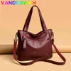 Kwaliteit Dames Lederen Top Handvat Tassen Vrouwelijke Schouder Sac Tote Shopper Bag Bolsa Feminina Luxe Designer Handtassen voor Vrouw 27K