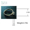 Pierścienie klastrowe BOAKO Luksusowy złoty kolor pierścionek Kobiety kryształ cyrkon dla dziewczyny biżuteria ślubna 2021 ANILLOS MUJER