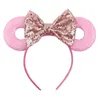 Children Headband Sequin Bowknot Hair Sticks Candy Color Girl Hairs Accessories Doughnut Headgear Accessory Trend French Korean Style 24Colors wmq1195