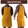 Professional Welding Apron Leather Cowhide Protect Cloths Carpenter Blacksmith Garden Clothing Working 211222