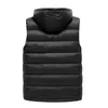 DIMUSI hiver hommes gilets mode hommes sans manches à capuche vestes hommes coton-rembourré gilets épaissir chaud gilets vêtements 5XL Y1122