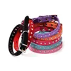 Diamond-studded Cow Wool Pet Collars Rhinestone Dog Collar Cat Collar Leashes Traction Rope Set Supplies XG0039