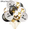 Bonne chance diplômé Ballons en aluminium Articles de fête Cérémonie de remise des diplômes Décorations Docteur chapeau hélium Ballon diplôme globos 12 pouces 15pcs / set ZYY881