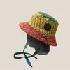 Coppia di lettere classiche Cappelli da pescatore da uomo Donne Capite colorate allacciate cappelli annodati Cappelli una palla unisex con etichette