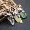 Handgemaakte Freeform Quartz Healing Crystal Point Koper Rustieke Hanger Prong Set Cut Feburary Birthstone Amethist Gemstone Charm voor Verklaring Sieraden Craft Making