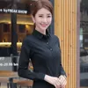 Femmes coréennes coton chemises chemise blanche femmes à manches longues chemises hauts bureau dame basique chemise Blouses grande taille femme Blouse 5XL 210401
