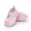 신생아 첫 번째 워커 아기 소녀 Moccasins 신발 활 프린지 소프트 솔 워드 미끄럼 방지 신발 침대 신발