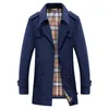 Men Coat Winter Thicken Jacket Blazer Business Casual Windbreaker Outerwear Male Clothes