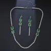 Emmaya Nouvelle arrivée conception classique rond et collier de zircon cubique vert