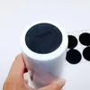 Yuvarlak siyah kauçuk coaster ped kendi kendine yapışkan bardak alt etiketler 15 oz 20oz 30 oz tumblers koruyucu kaymaz pedler 2021