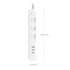 Xiaomi Youpin Mi Mijia Socket QC3.0 27W Fast Charging Power Strip 3 USB +three Sockets Standard Plug Interface Lead 1.8m