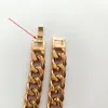 Real 14k Fine Solid Gold FINISH NEW Double curved Cuban Chain Men Necklace 24" Custom 10mm width Thickness Heavy