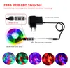 2835 RGB LEDストリップセット30LLED / M Bluetoothコントローラー5050 RGBSTRIPセット5M 10M 20M高輝度DC12V IP65防水