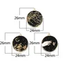 10pcs/pack Black Style Moon Mountain Tree Metal Charms Earring DIY Fashion Jewelry Accessories