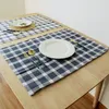 Toalha 1 pc Geométrica cozinha algodão chá listrado tabela impressa Jantar guardanapo Placemat Party Decor 46x70cm