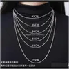 Pendant Necklaces & Jewelry Drop Delivery 2021 Pendants Straight S925 Sterling Sier Necklace Sparkling Flash Extended Sweater Fashion Caulifl