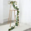 Декоративные цветы венки 2,1 м. Сделай сам искусственный эвкалипт гирлянда висят ротанную виноградную лозу Свадебное симуляция Плетена
