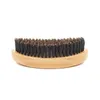 Hair Brushes Beard Comb Combs Bristle Wave Brush Large Curved Wood Handle Anti Static Styling Tools9951684