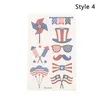 Party Supplies American Flag Tatueringar Independence Day Face Arm Makeup Stickers Body Art United States Convient