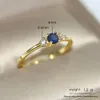 Szczupłe obrączki do kobiet Delikatne Cyrkonia Light Gold Color Proposal Ring Prezent Moda Biżuteria R872