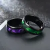 Black Band shell ring stainless steel women men rings fashion jewelry will and sandy