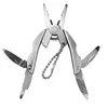 Portable Multifunction Folding Plier Stainless Steel Foldaway Knife Keychain Screwdriver Camping Survival EDC Tools Travel Kits HW612