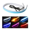 Led DRL Luci di marcia diurna per auto 30cm 45cm 60cm Flessibile impermeabile Indicatori di direzione automatici Freno giallo Fari laterali Accessori per auto leggere Borsa OPP