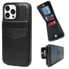 Korthållare Trendiga mobiltelefonfodral Wallet för iPhone 13 Pro Max med slots Holder Women Men Luxury Magnetic Coin Pocket8096555