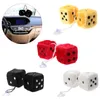 Interiördekorationer 2021 Bilhänge Färg Plush Dice Automobiles Bakre View Mirror Charms Decoration