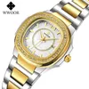 Orologi da donna Marchio famoso WWOOR Orologi da donna alla moda Orologio da donna in oro argento Orologi da polso con diamanti Montre Femme 210527