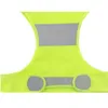 Wholesale Running Cycling Sports Vest Textile Polyester Breathable Night Reflective Vests Customizable Yellow Orange Short Design LLF8606